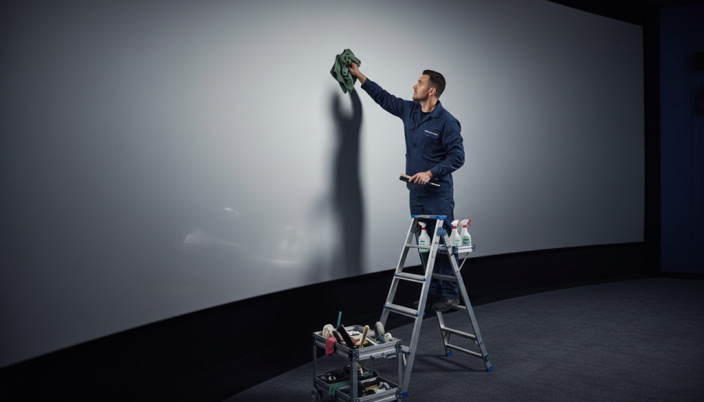 découvrez les compétences indispensables pour maîtriser le nettoyage des écrans de cinéma et garantir une qualité d'image optimale.